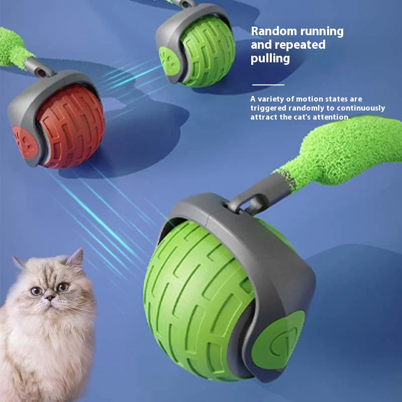 USB Rechargeable Smart Rolling Cat Toy