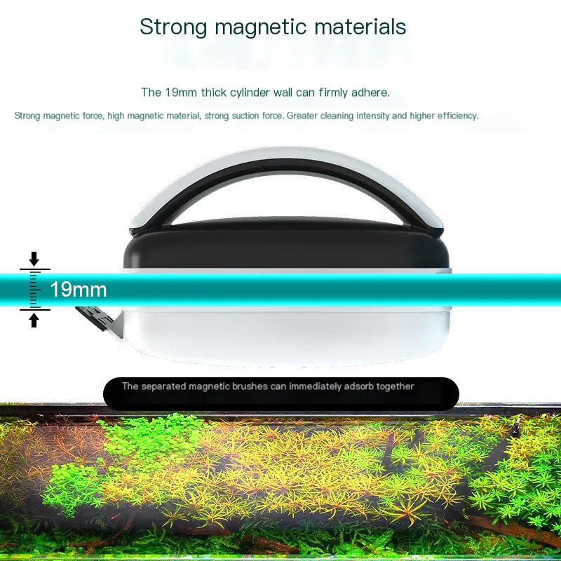 Magnetic Aquarium Cleaner with Algae Scraper Tool