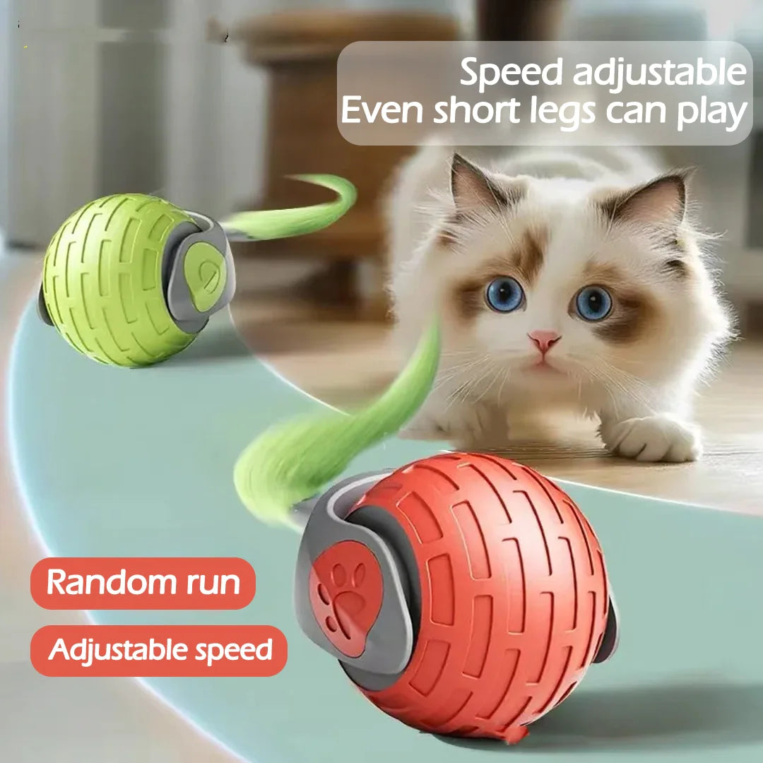 USB Rechargeable Smart Rolling Cat Toy