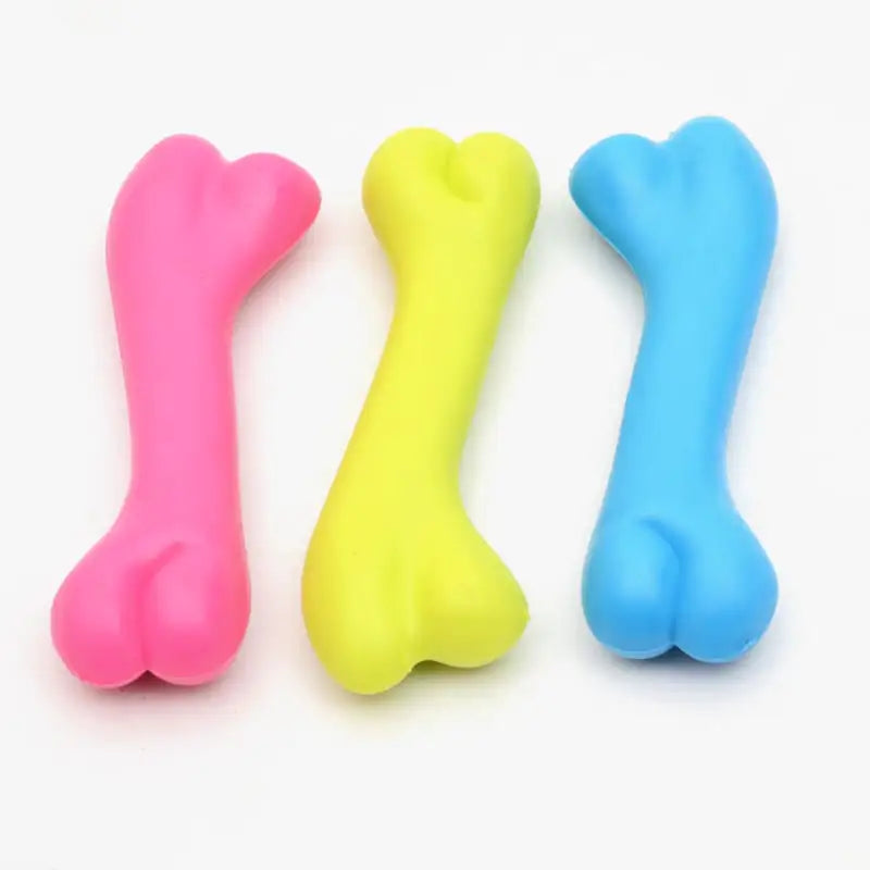 High Quality Rubber Bite Resistant Dog Bone Toys