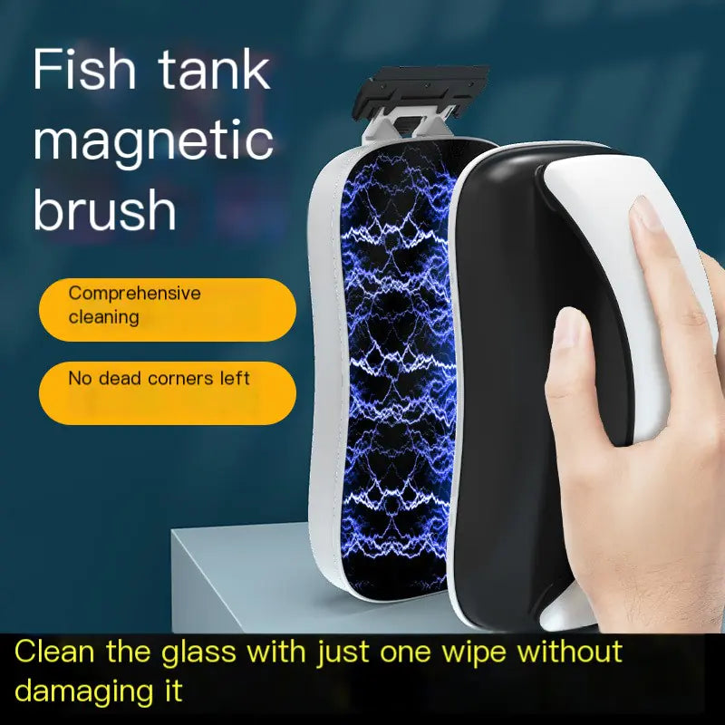 Magnetic Aquarium Cleaner with Algae Scraper Tool