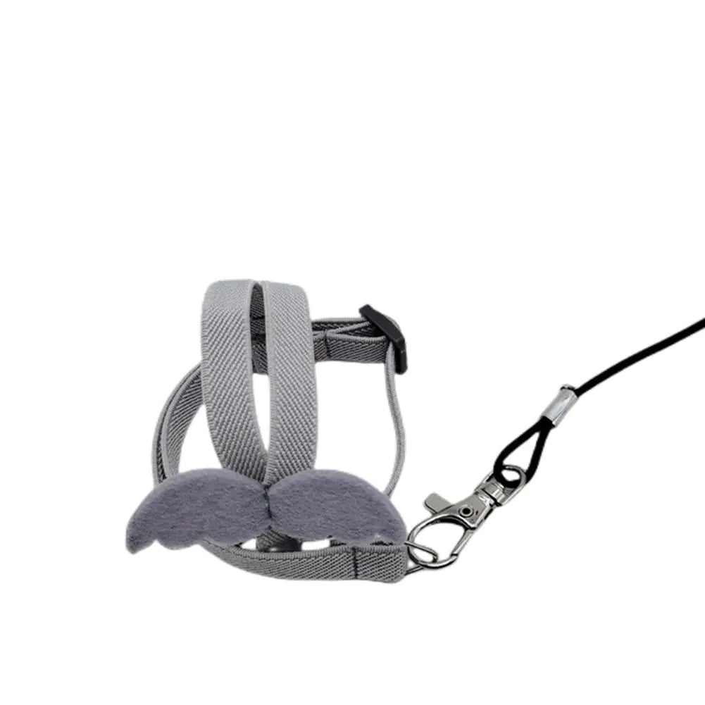 Adjustable Parrot Bird Harness with Traction Rope