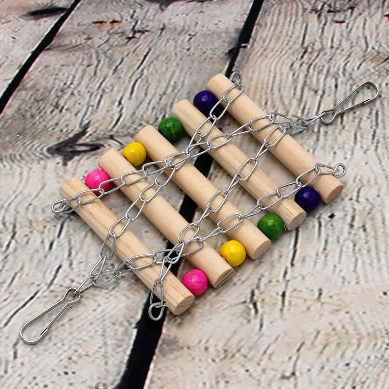 Parrot Swing Stand with Nibbling Toy for Bird Cage