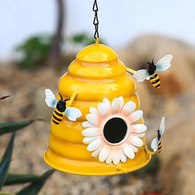 Stylish 1pc Bird House Nesting Box for Your Garden