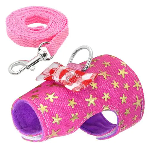 Hamster Vest with Traction Rope for Small Pets