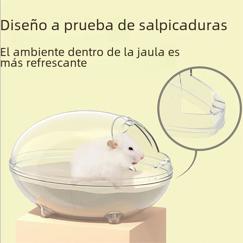 Bathing Sand for Small Pets - Splashproof Design