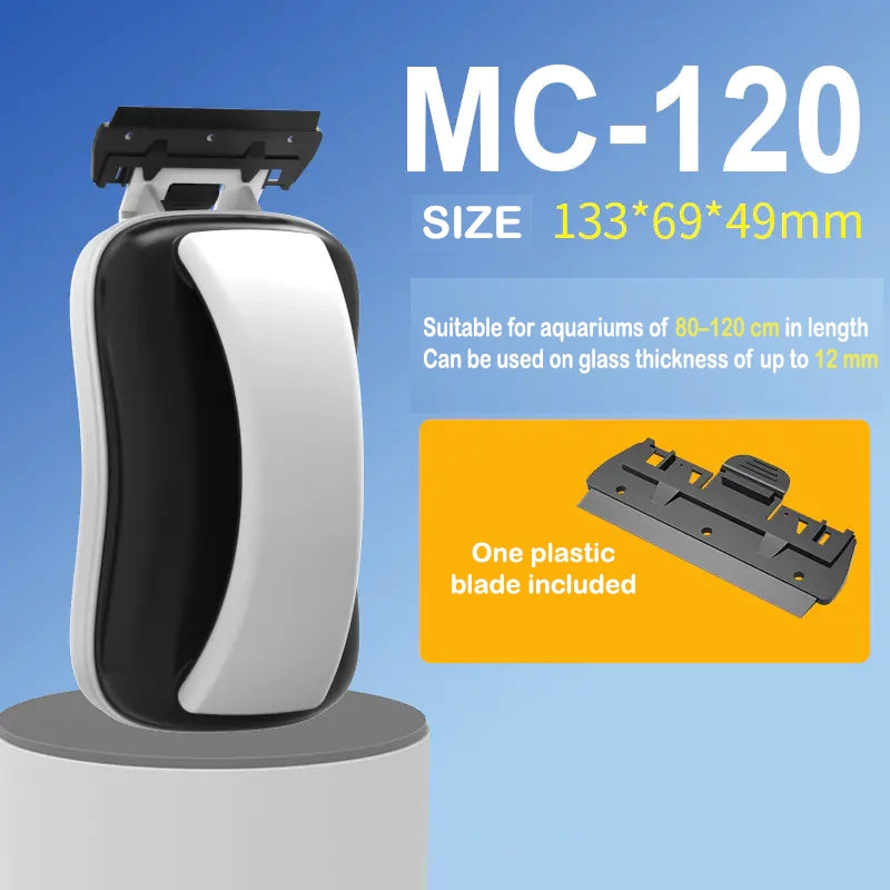 Magnetic Aquarium Cleaner with Algae Scraper Tool