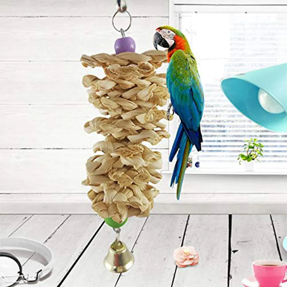 Parrot Supplies Bird Toys with Cuttlefish Bone and Wood