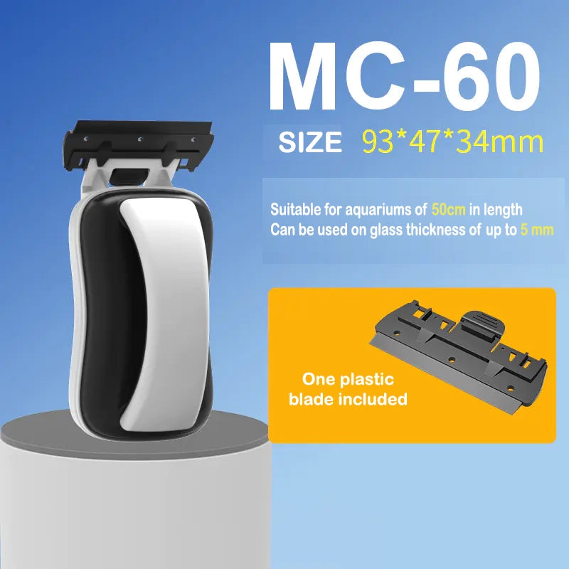 Magnetic Aquarium Cleaner with Algae Scraper Tool