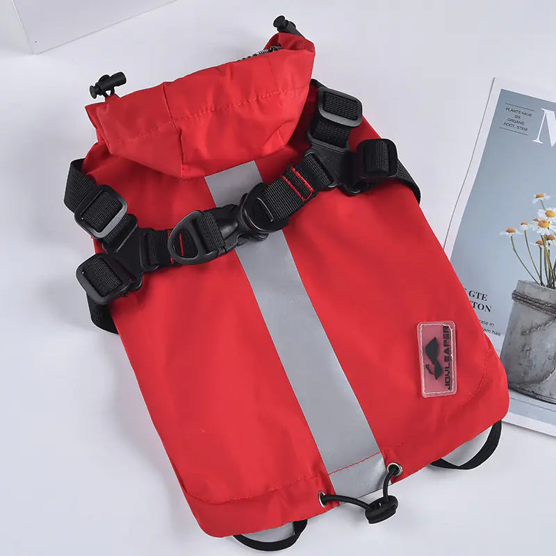 Waterproof Windbreaker for Small Dogs - Chest & Back