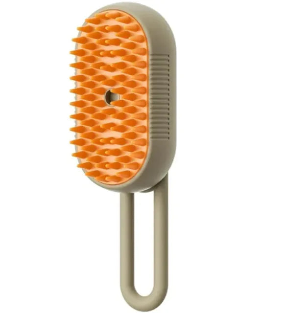 3-in-1 Electric Pet Steam Brush – Groom, Massage & De-Shed