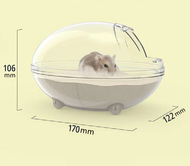 Bathing Sand for Small Pets - Splashproof Design