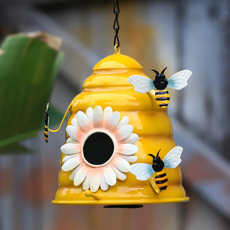 Stylish 1pc Bird House Nesting Box for Your Garden