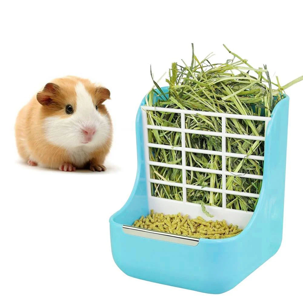Rabbit Food Bowl & Hay Rack