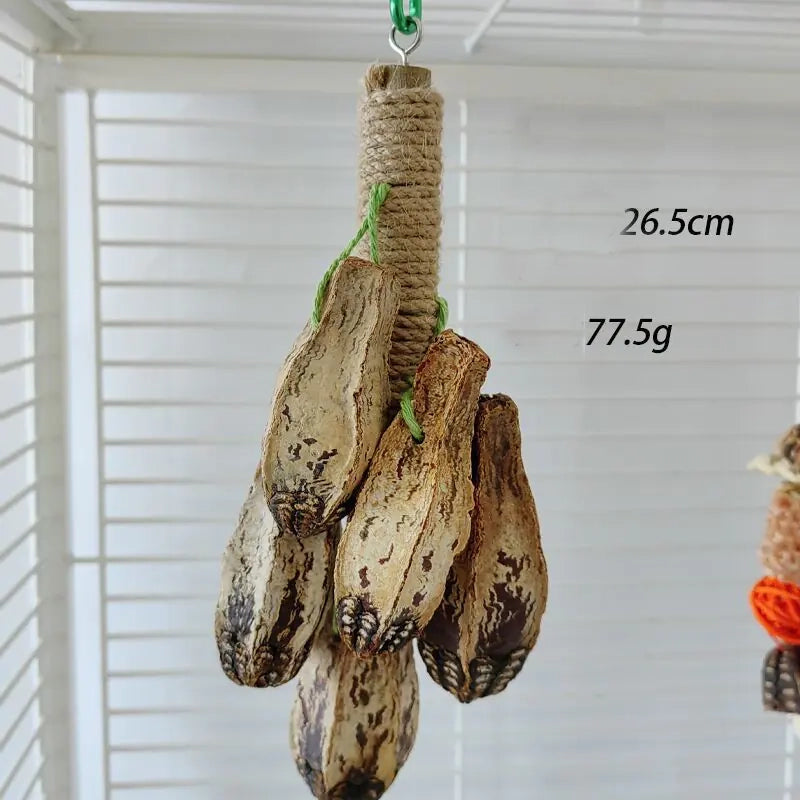 Parrot Chew Toys and Bird Cage Decor (For Mental Stimulation)