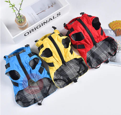 Waterproof Windbreaker for Small Dogs - Chest & Back
