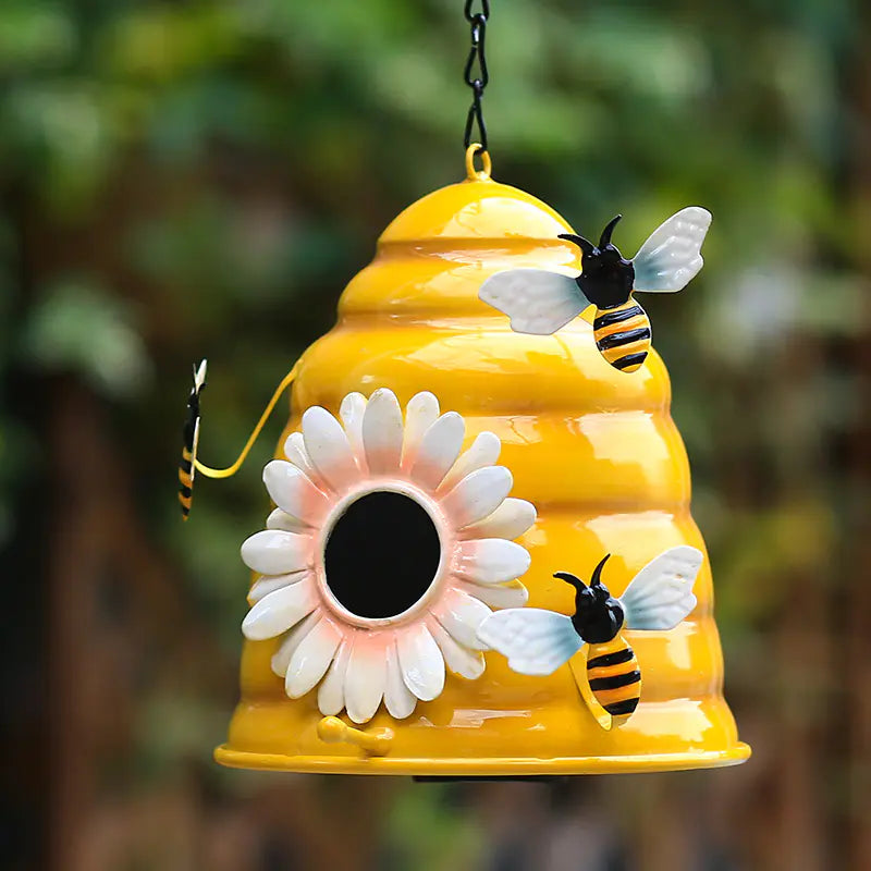Stylish 1pc Bird House Nesting Box for Your Garden