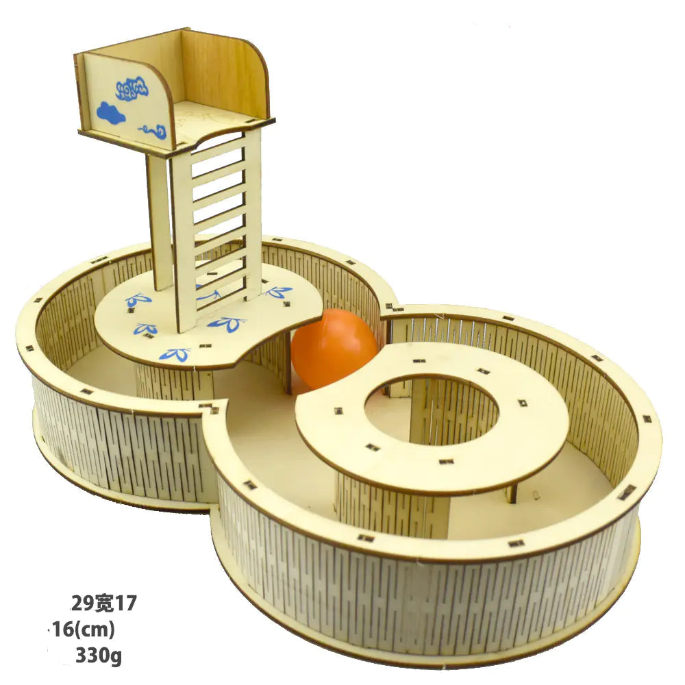 Wooden Hamster Exercise Tunnel and Climbing Platform