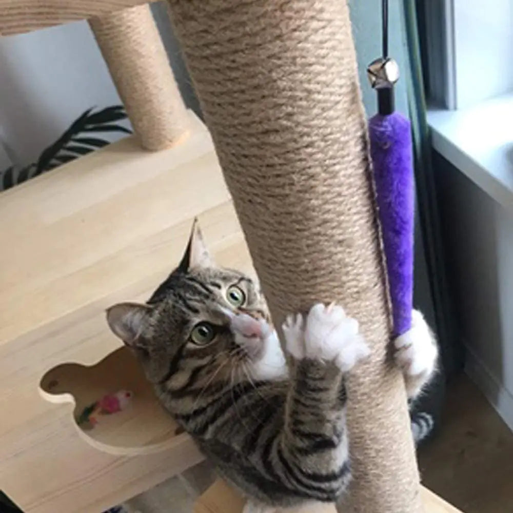 Retractable Cat Feather Toy