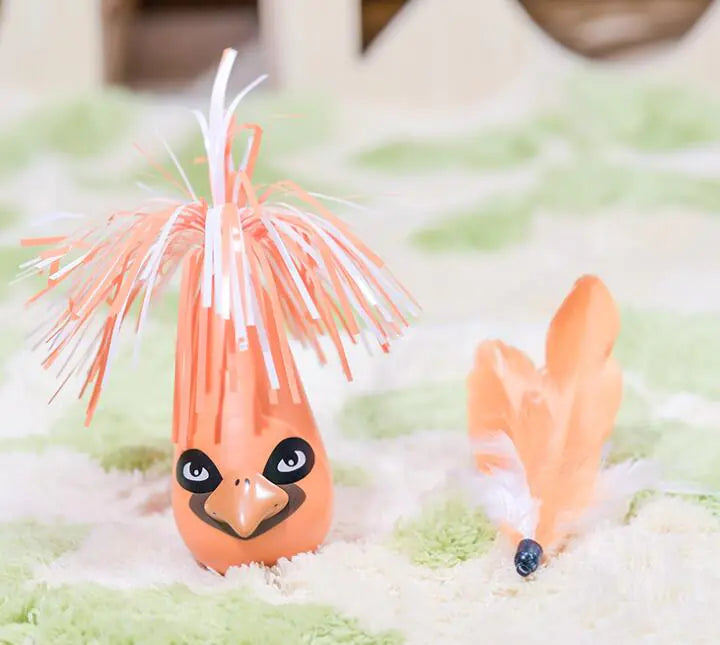 Interactive Electric Cat Toy with Feather Spinner