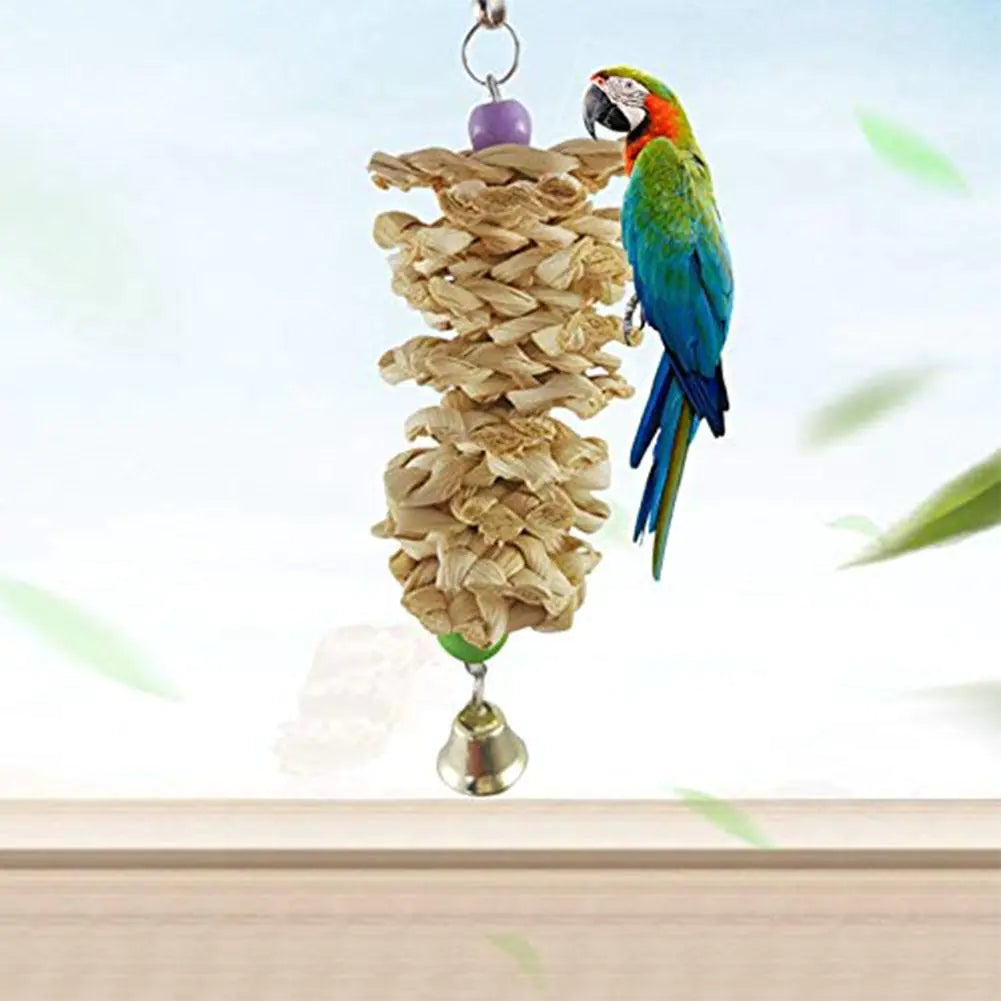Parrot Supplies Bird Toys with Cuttlefish Bone and Wood