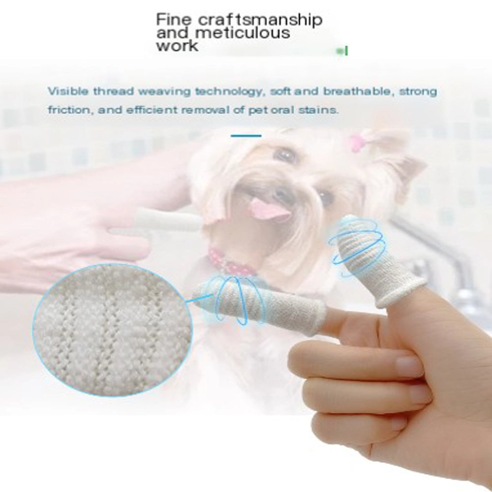 Pet Finger Toothbrush for Dogs and Cats Dental Care