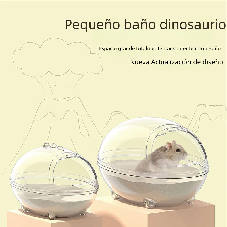 Bathing Sand for Small Pets - Splashproof Design