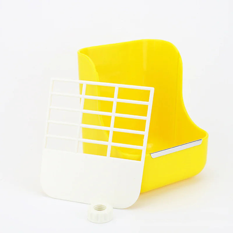 Rabbit Food Bowl & Hay Rack