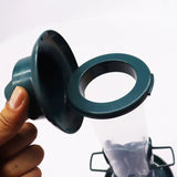 Hanging Bird Feeder for Outdoor Garden Decor, Metal Tube