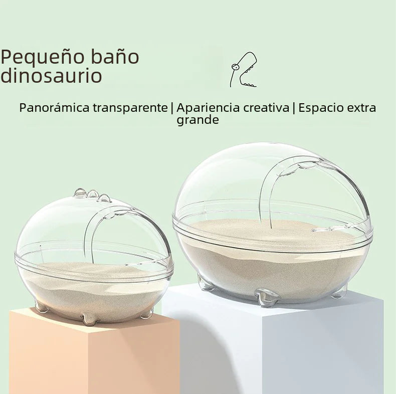 Bathing Sand for Small Pets - Splashproof Design