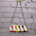Parrot Swing Stand with Nibbling Toy for Bird Cage