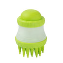 Dog Bath Brush with Massage Comb and Foot Cup