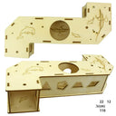 Wooden Hamster Exercise Tunnel and Climbing Platform